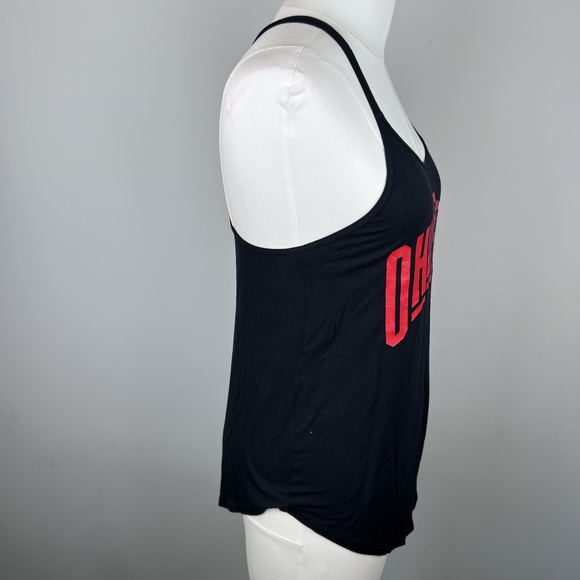Like New-Pink Victoria Secret OHIO STATE Black&Red Scoop Neck Low Back Tank XS - Picture 13 of 16